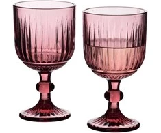 Lumarko ELISE PURPLE 4 stiklinių rinkinys 350 ml 9 x 16,4 cm