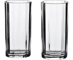 Allesken ELISE STRIPES 4 stiklinių rinkinys, 360 ml, permatomos, 7x7x15 cm
