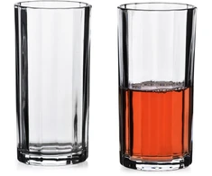 Allesken ELISE STRIPES 4 stiklinių rinkinys, 360 ml, permatomos, 7x7x15 cm