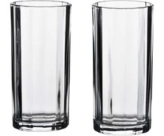 Allesken ELISE STRIPES 4 stiklinių rinkinys, 360 ml, permatomos, 7x7x15 cm