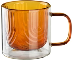 Allesken PETER HONEY puodelis 320 ml 9x13x9 cm dvigubomis sienelėmis
