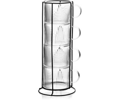 Allesken PETER Komplet 4 filiżanek na stojaku 350 ml