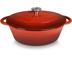 Allesken RODELUXE ovali ketaus keptuvė 30x22, x11cm 4.3L