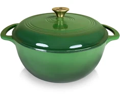 Allesken VERDELUXE ketaus keptuvė 28x28x12cm 5.6L emaliuotas kreminis vidus