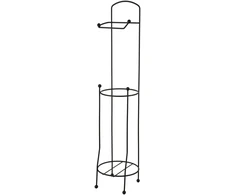 Bathlab DEA Juodas tualetinio popieriaus stovas 15,7x15,7x66 cm