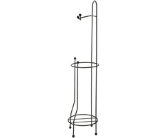 Bathlab DEA Juodas tualetinio popieriaus stovas 15,7x15,7x66 cm