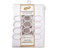 Bathlab ZAC Baltas Dušo užuolaida 180x180cm