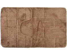 Bathlab ZAC vonios kilimėlių rinkinys, 2 vnt., 50x37 cm, 50x80 cm, rudas
