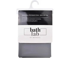 Bathlab ZAC Pilkas Dušo užuolaidos 180x180cm12 kilpos