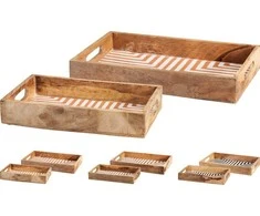 Mondex 2 padėklų rinkinys, 3 raštai