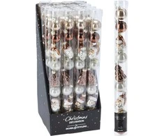 Mondex 9 vnt. 30 mm kalėdinių žaisliukų rinkinys