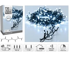 Christmas Decoration KALĖDINĖS LEMPUTĖS ŠVIESOS GIRLIANDA 120 LED LAIKMATIS ŠALTA BALTA 809917