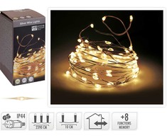 Christmas Decoration LED VIELUČIŲ GIRLIANDA 240 LED ŠILTA BALTA 725500