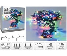 Christmas Decoration KALĖDINĖS LEMPUTĖS GIRLIANDA 240 LED SU LAIKMAČIU MULTICOLOR 809580