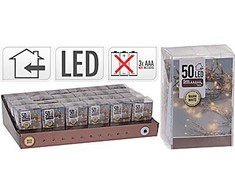Mondex ŁAŃCUCH LED 50L WEWNĘTRZNE 5MTIMER 3x AA 1,5V NA BATERIE