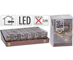 Mondex ŁAŃCUCH LED 50L WEWNĘTRZNE 5MTIMER 3x AA 1,5V NA BATERIE