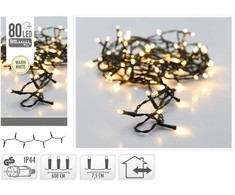 Mondex ŁAŃCUCH LED 80 WW ZEWNĘTRZE6M