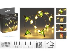 Mondex LED dekoratyvinė grandinėlė 20 LED vidaus apšvietimui 95 cm, 4 tipai