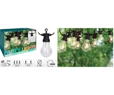 ProGarden Sodo LED lempučių girlianda, 10 lempučių, 24V