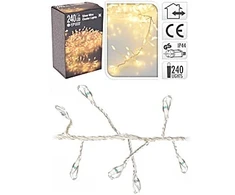 Mondex ŠVIESŲ GIRLANDA 240 MIKRO LED ŠILTA<br>vielinis apšvietimas