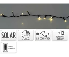 Mondex GIRLANDA SOLARNA 240LED CIEPŁA BIEL