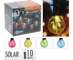 Mondex GIRLANDA OGRODOWA SOLARNA 10 ŻARÓWEK LED MULTIKOLOR
