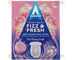 Klozeto valymo tabletės Astonish 8vnt. Peony