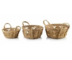 Mondex BALI Komplet 3 KOSZY 30x30x15/27x27x13/2x21x9 cm