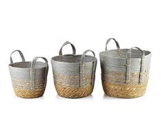 Mondex BALI Komplet 3 koszy 33x33x26/28x28x23/23x23x20cm