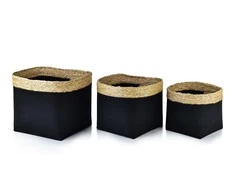 Mondex BALI KOMPLET 3 KOSZY 31x31x28/28x28x23/23x23x20cm