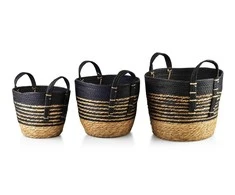 Mondex BALI Komplet 3 koszy33x33x26/28x28x23/23x23x20cm