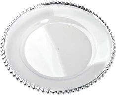 Lumarko Mondex BLANCHE CLEAR dekoratyvinė padėklas 33x33x1,5 cm