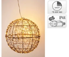 Mondex BOMBKA LED METALOWA Juoda 35 CM