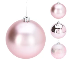 Mondex BOMBKA ŚWIĄTECZNA 18 CM RÓŻOWA 3 WARIANTY