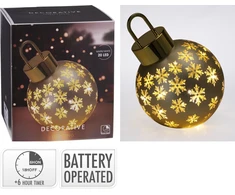 Mondex BOMBKA ŚWIĄTECZNA LED 20 CM ZŁOTA