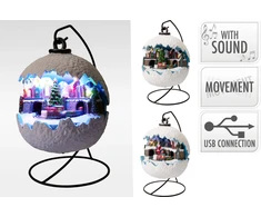Mondex KALĖDINIS LED ŽAISLAS SU MUZIKA IR SUJUDĖJIMU