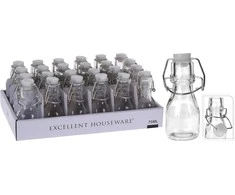 Excellent Houseware Butelis su kamščiu stiklinė 75 ml
