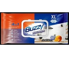 Mondex BUZZY drėgnos virtuvinės servetėlės, 50 vnt., apelsinų skonio