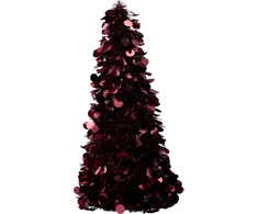Mondex CHOINKA Z ŁAŃCUCHA 60 CM CIEMNOCZERWONA