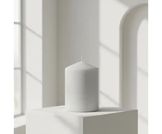 Mondex CLASSIC CANDLES Žvakė Mažas Cilindro formos 7x7x10cm Pilka