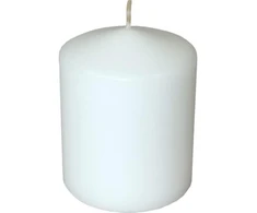 Mondex CLASSIC CANDLES žvakė, vidutinio cilindro formos, 7x7x14 cm, baltas parafinas