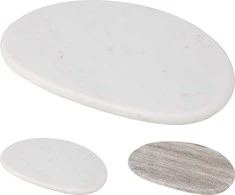Mondex Deska do krojenia su marmuru 24,5x15x1,5cm balta