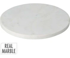 Mondex Deska do krojenia su marmuru 24x1,5 cm balta