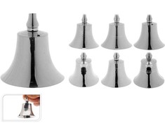 Mondex Christmas decoration Bell A98022220. 11 cm. sidabrinis col.