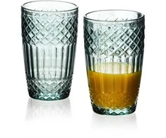 Mondex ELLA Žalias Komplet 4 szklanek 370ml370ml 8x6x12 cm