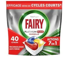None Mondex FAIRY PLATINUM PLUS indaplovės kapsulės, 40 vnt., citrinų skonio, 620 g