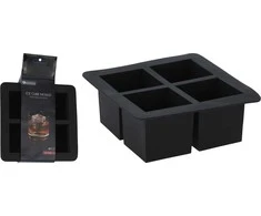 Excellent Houseware Silikoninė ledo kubelių forma XXL 15,5x15,5x6 cm