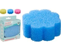 Mondex Gėlės formos kempinės formos prausimosi šluostė, 4 cm, 3 spalvos