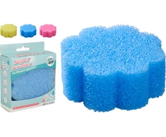 Mondex Gėlės formos kempinės formos prausimosi šluostė, 4 cm, 3 spalvos