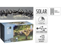 Mondex GIRLANDA SOLARNA 768 LED CIEPŁA BALTA